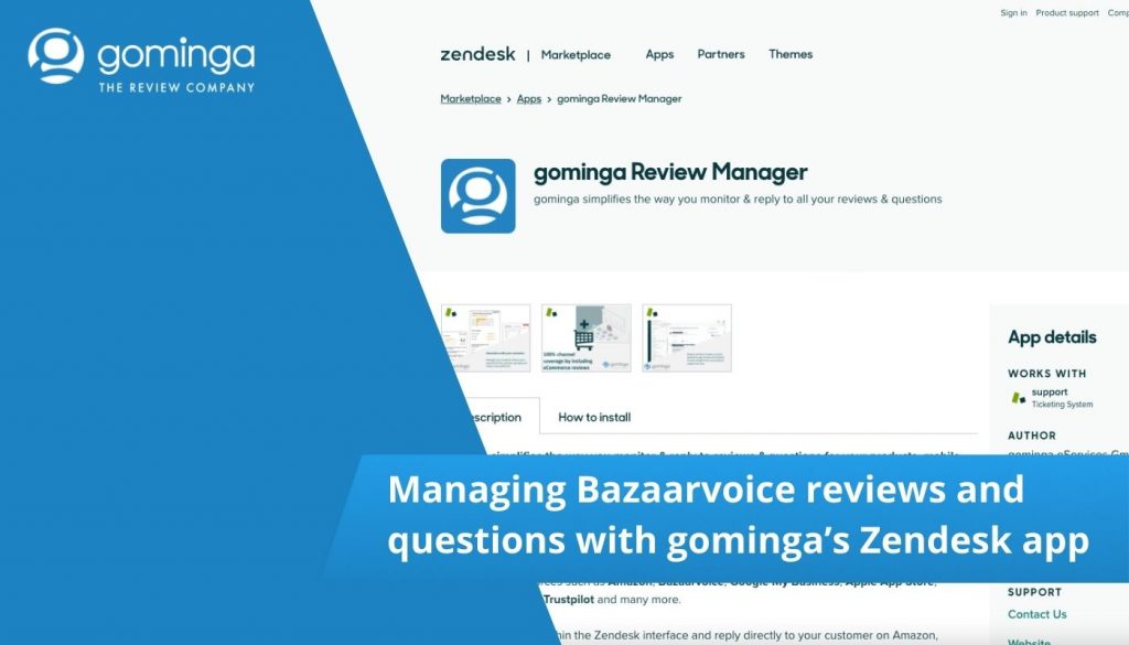 bazaarvoice reviews with gominga